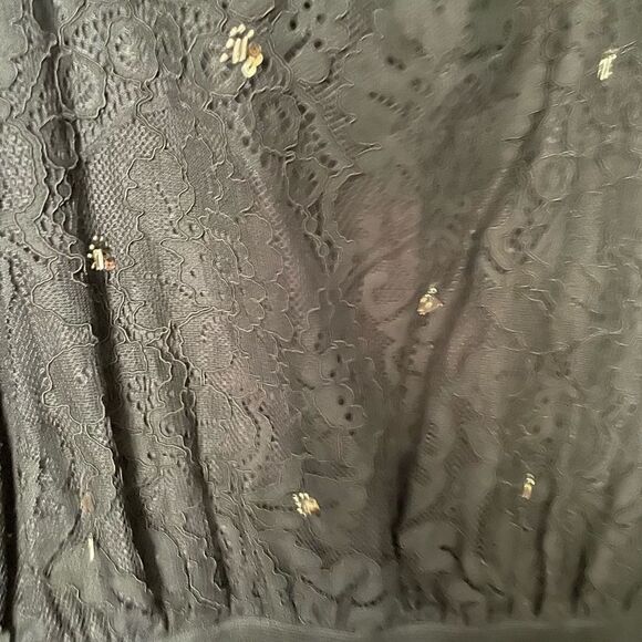 Meadow Rue embellished lace peplum top - Picture 4 of 6